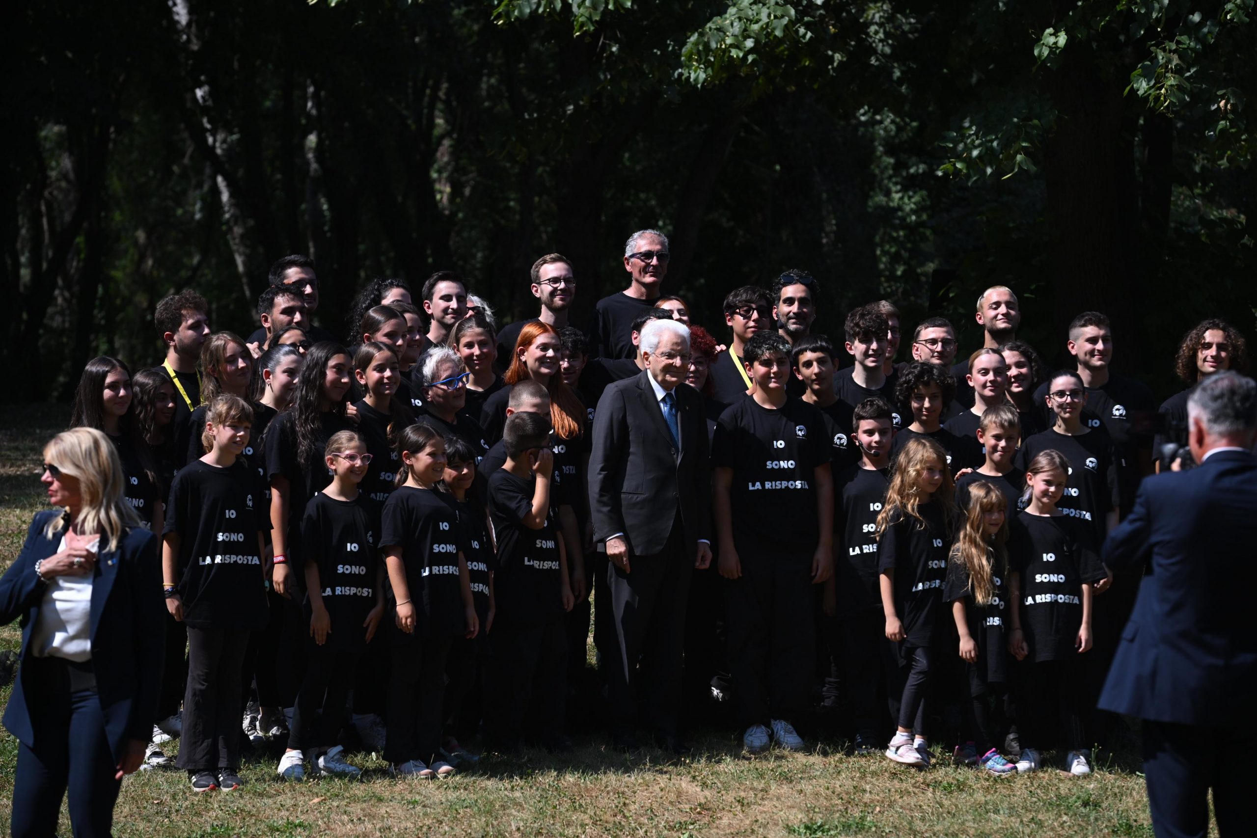 Il presidente Mattarella a Seveso (foto Regione Lombardia)