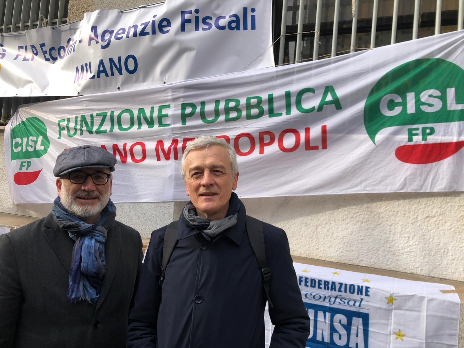 Giorgio Dimauro (Fp Milano) e Mauro Ongaro (Fp Lombardia)