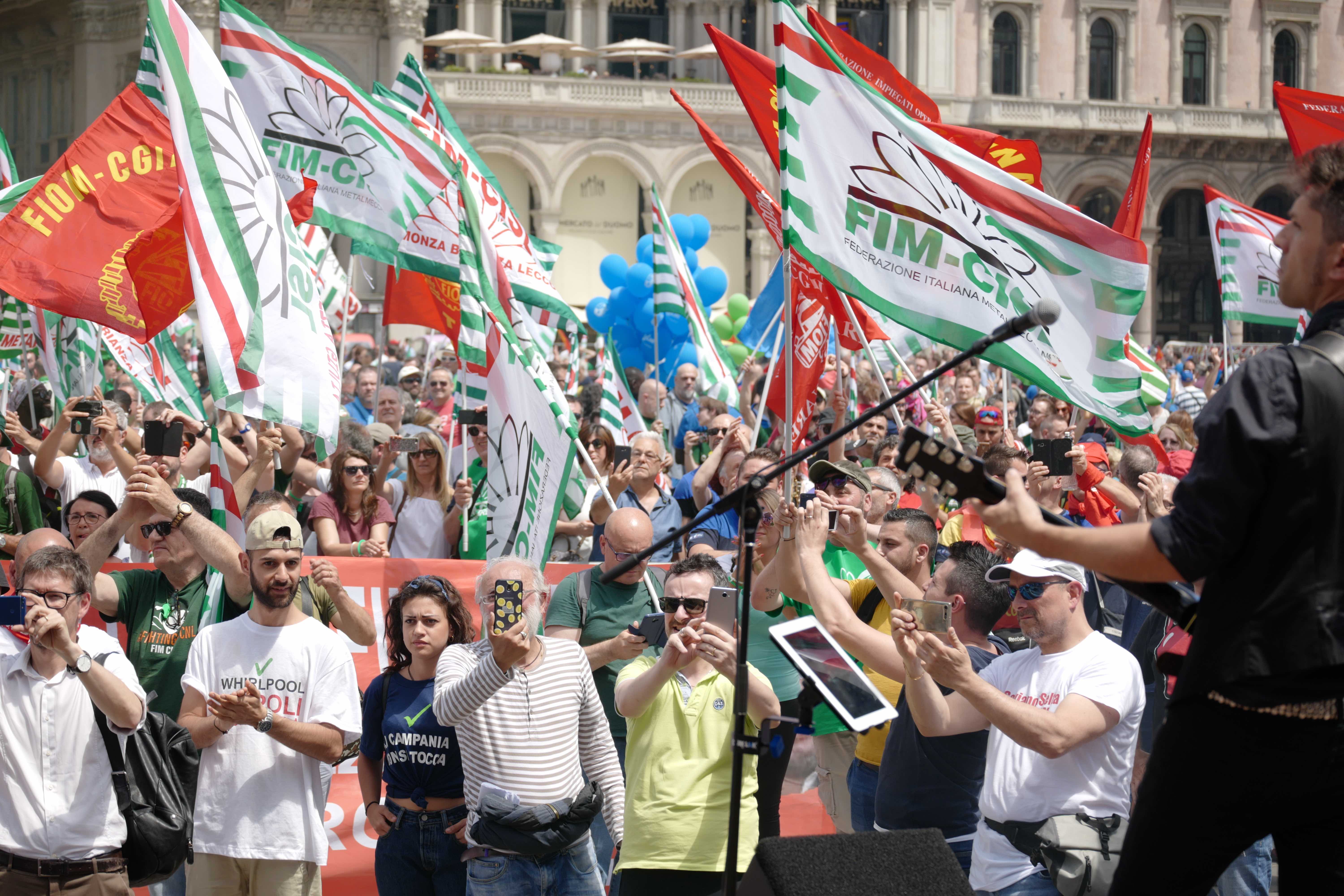 Una manifestazione a Milano