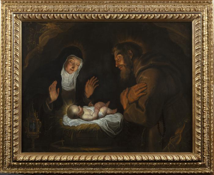 Gerad Seghers, San Francesco e Santa Chiara in adorazione del Bambino Gesù